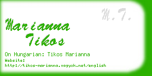 marianna tikos business card